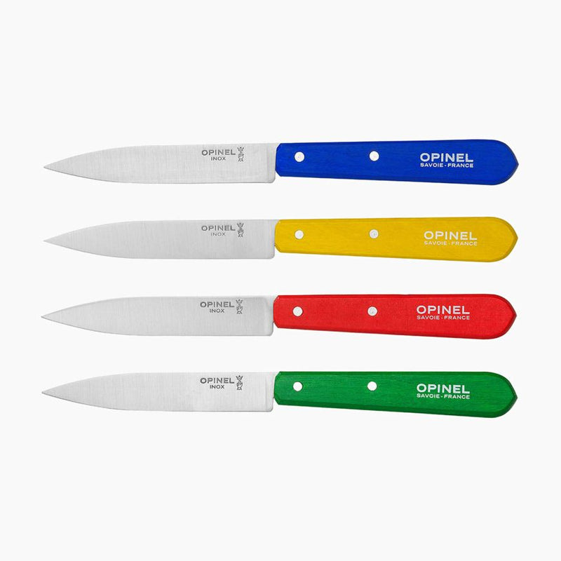 Coffret de 4 couteaux d'office N°112 couleur classique OPINEL