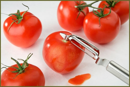 Eplucheur à tomates à lame pivotante en inox