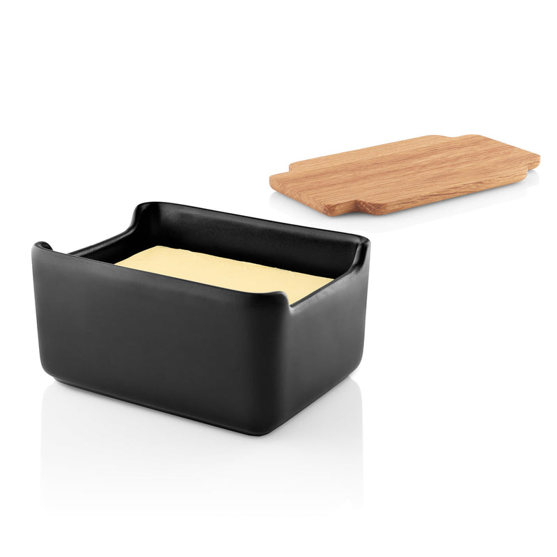Beurrier avec couvercle en chêne Nordic
