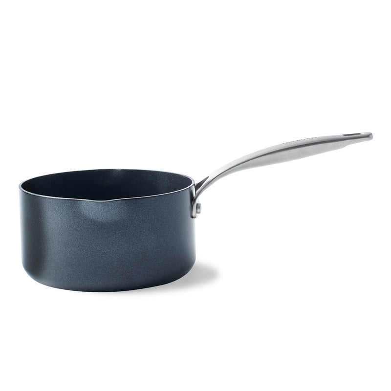 Casserole en céramique 16 cm avec bec verseur, compatible induction | GREENPAN