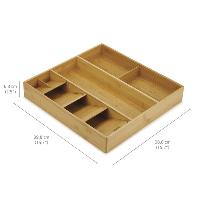 Organisateur De Couverts En Bois 31x20x4 Cm - Range Couverts Tiroir Cuisine