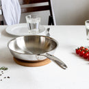 Poêle sautoir en inox Castel'Pro® fixe - Cristel