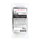 Pâte à sucre noire 100g sans gluten et sans huile de palme | SCRAPCOOKING