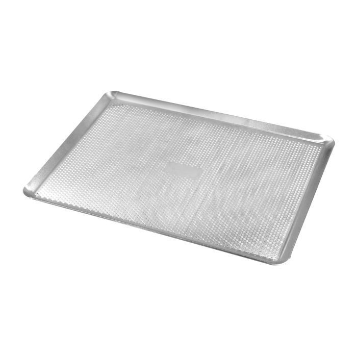 Plaque de cuisson perforée en acier inoxydable 40x30 cm | GOBEL