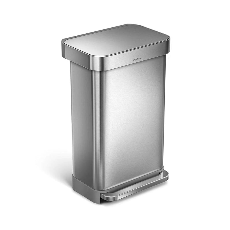 Poubelle rectangulaire à pédale 45 L