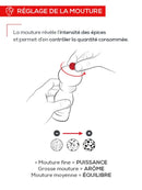 Moulin à sel manuel Line Carbone