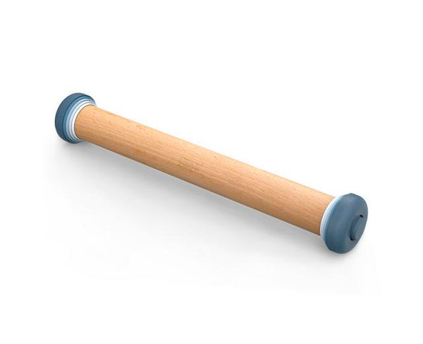 Rouleau à pâtisserie en bois ajustable bleu | JOSEPH JOSEPH