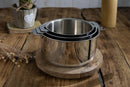 Pack de 3 casseroles inox Mutine amovible + 1 poignée