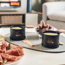 Lot de 2 appareils à raclette à la bougie