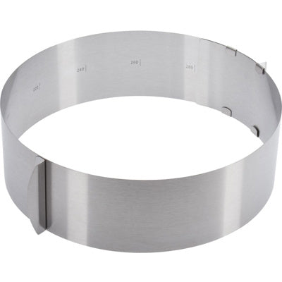 Cercle à gâteau extensible en inox