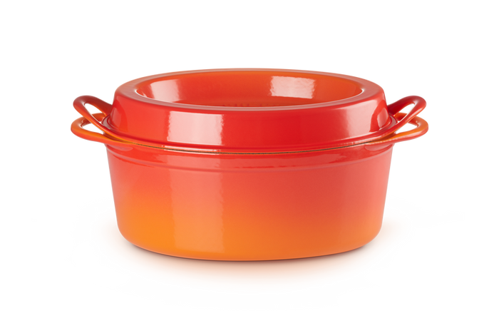 Cocotte ovale en fonte émaillée SIGNATURE - Volcanique - 33cm Cocotte ovale en fonte émaillée SIGNATURE - Volcanique - 33cm