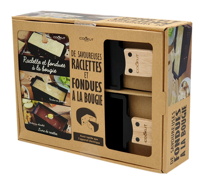 Coffret raclette et fondue à la bougie
