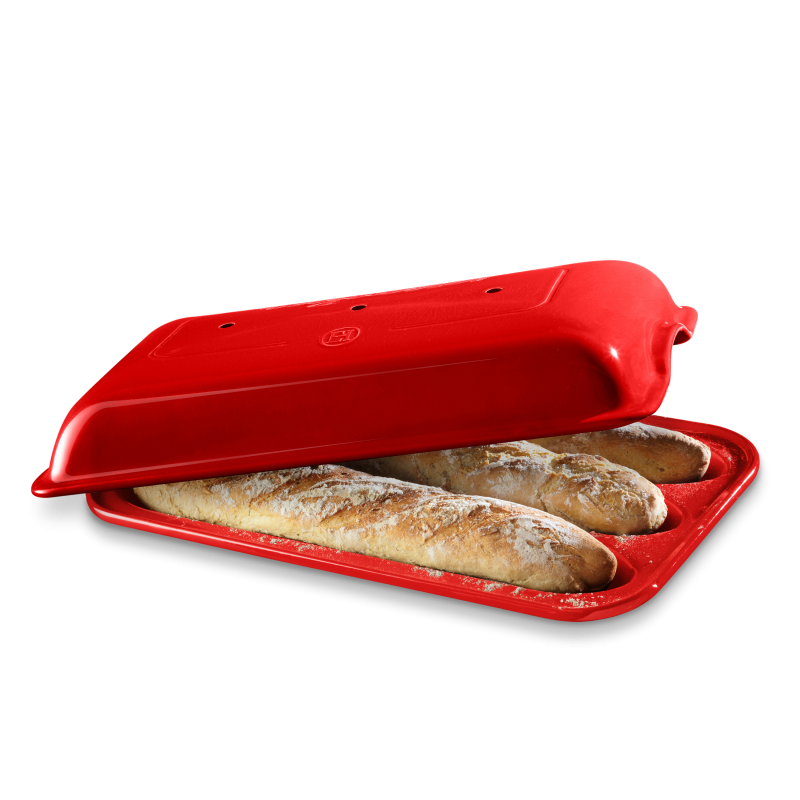Moule à baguettes en céramique rouge Grand cru EMILE HENRY
