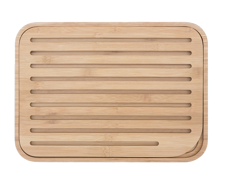 Planche à Pain En Bambou Avec Réservoir à Miettes - 38 X 24 X 2 Cm