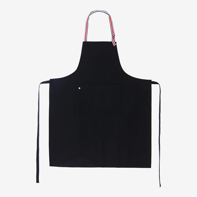 Tablier de cuisine sommelier noir  ANDRÉE JARDIN 100% coton - Frabriqué en France 