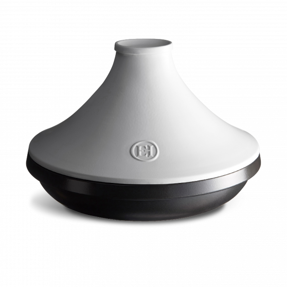 Tajine delight en céramique 32 cm noir et blanc Emile Henry