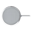 Couvercle anti-projection Cristel en inox à poignée fixe 