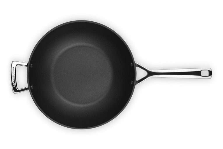 Poêle Wok en revêtement anti-adhérent résistant LE CREUSET  
