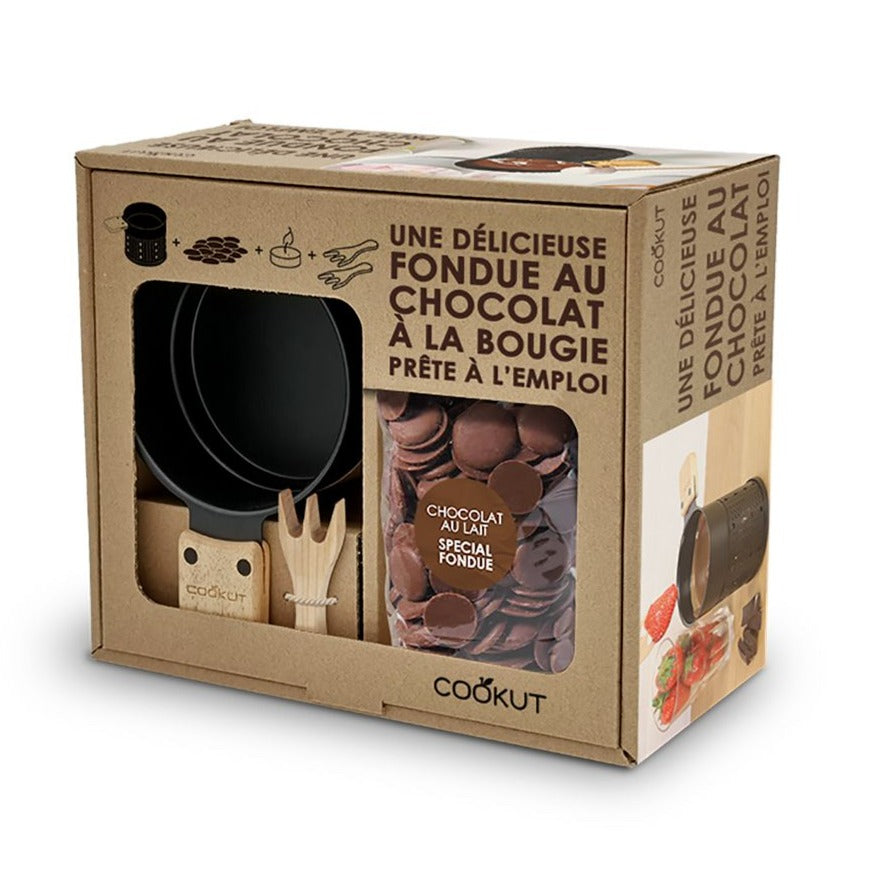 Coffret Fondue au chocolat à la bougie