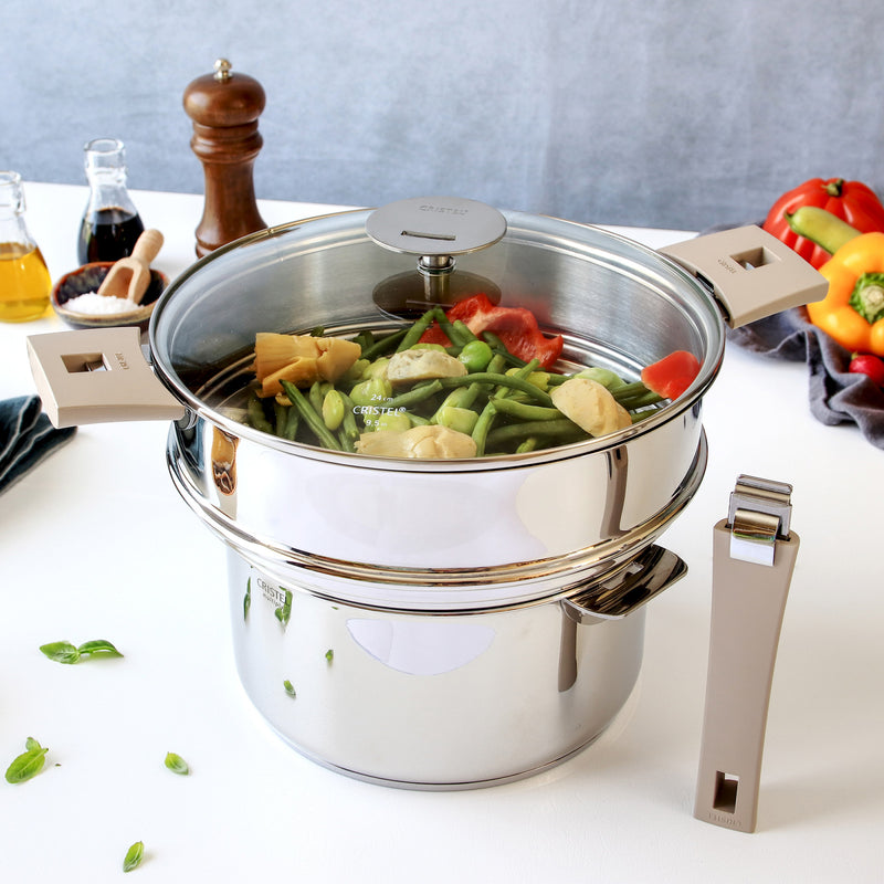 Cuit-vapeur inox universel Mutine amovible