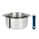Série de 3 casseroles inox Mutine amovible + 1 poignée