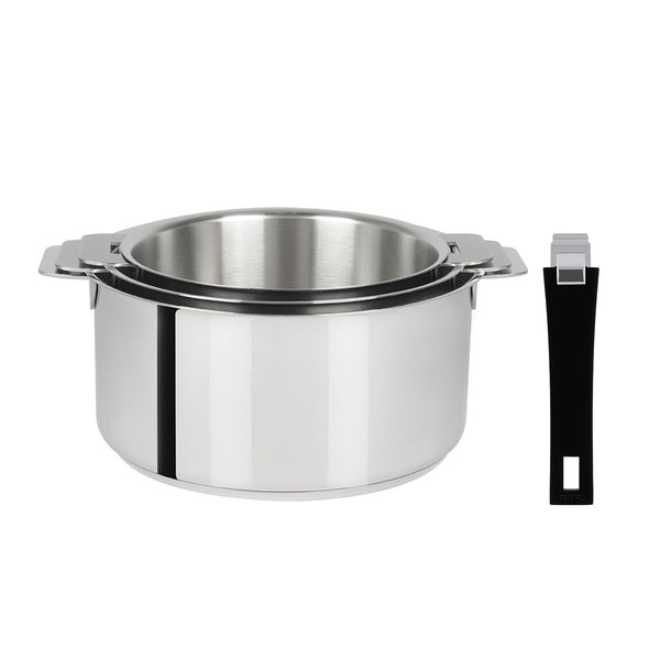 Casserole Inox 18/8 Revêtement Finition Pierre Pas Cher - - La Pieuvre Qui  Rit