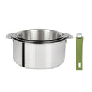 Série de 3 casseroles inox Mutine amovible + 1 poignée